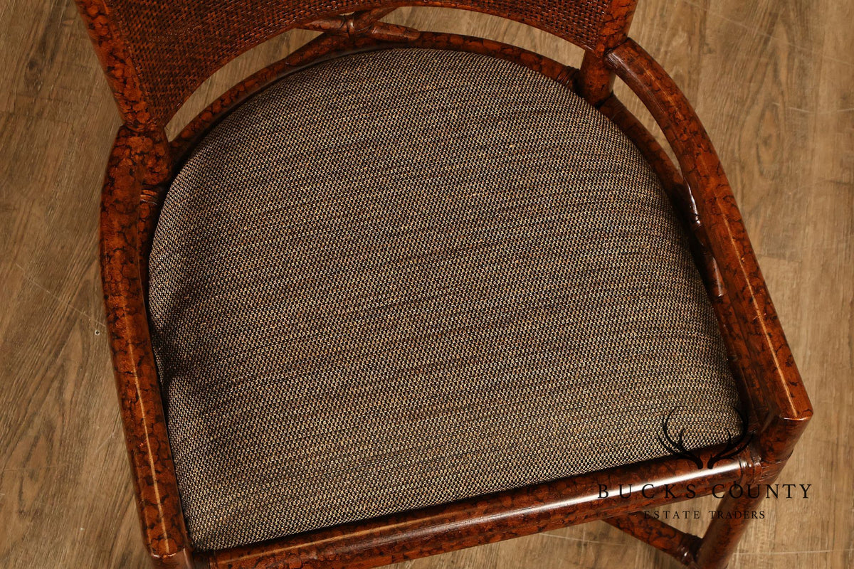Ficks Reed Set of Four Woven Rattan Dining Chairs