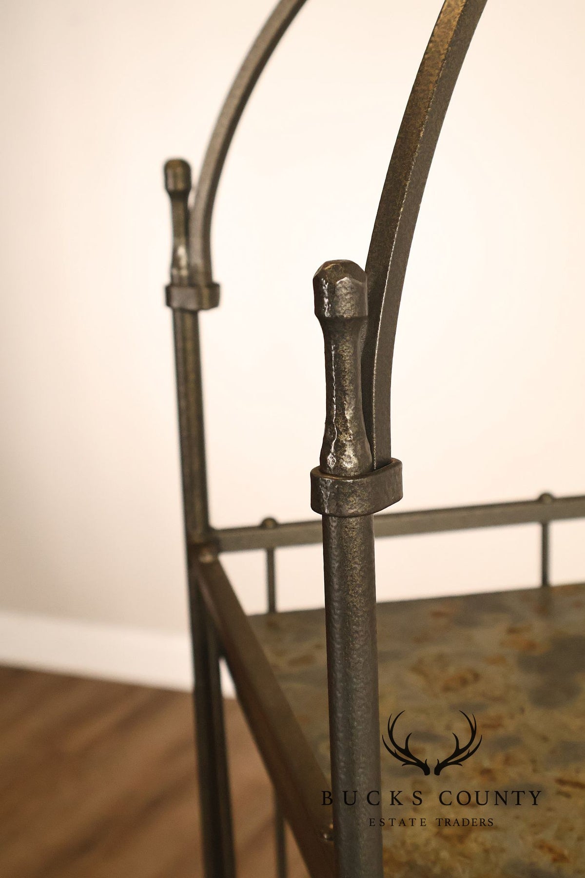 Charleston Forge Iron Etagere Four Tier Baker's Rack With Slate Shelves