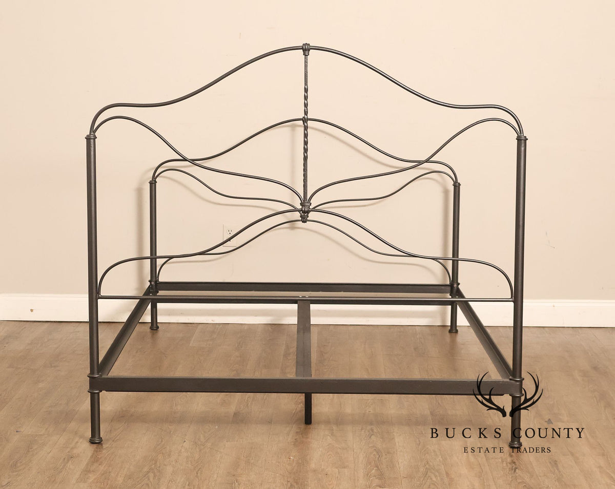 Charles P. Rogers Benicia Foundry & Iron Works Provence Wrought Iron Queen Bedframe