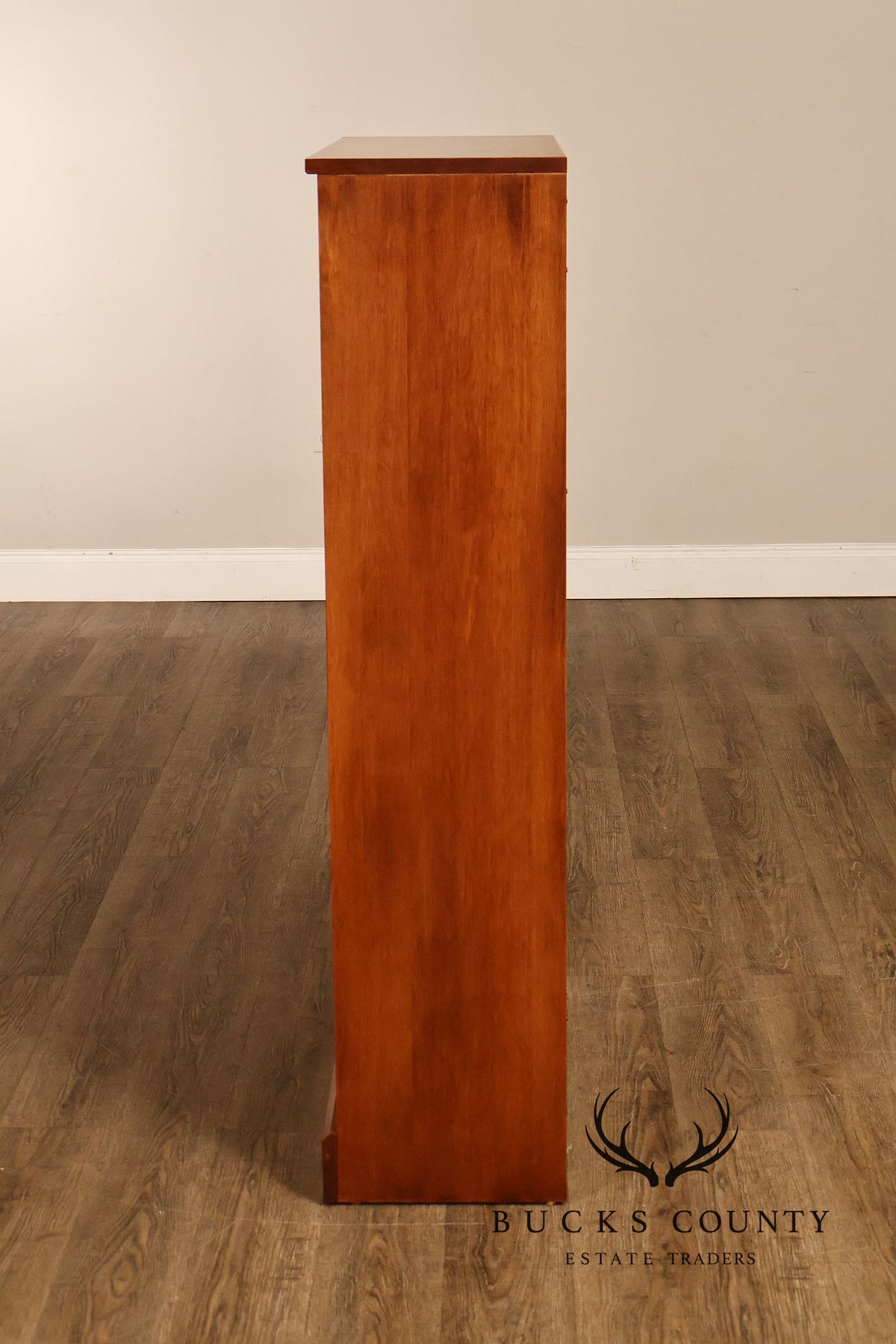 Ethan Allen 'Country Colors' Pair Of Maple Open Bookcases