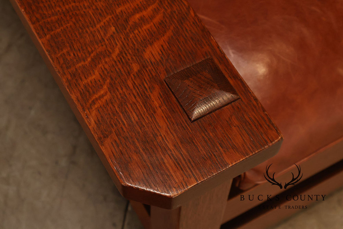 Stickley Mission Collection 25th Anniversary Limited Edition Dalai Lama Eastwood Chair & Ottoman No. 45/100