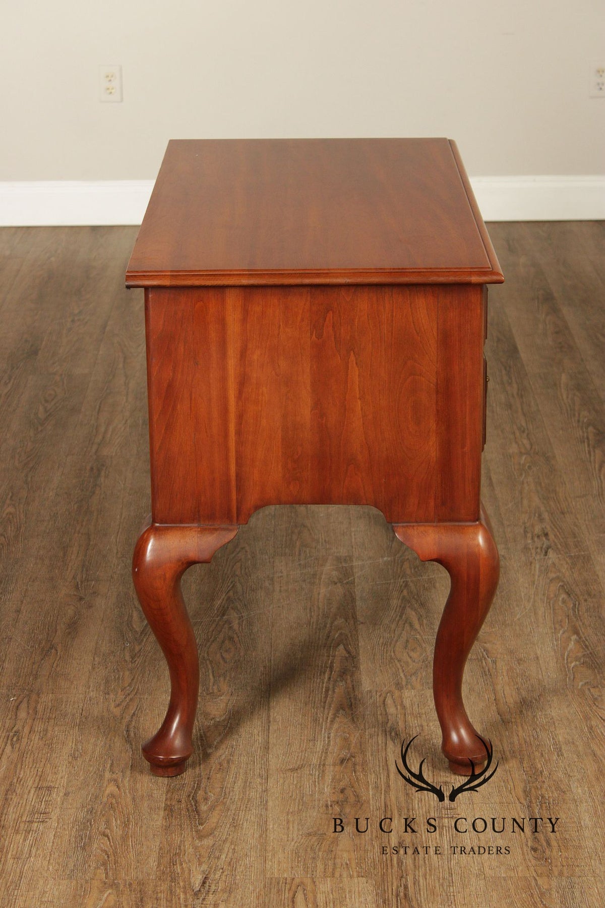 Henkel Harris Solid Wild Black Cherry Queen Anne Lowboy