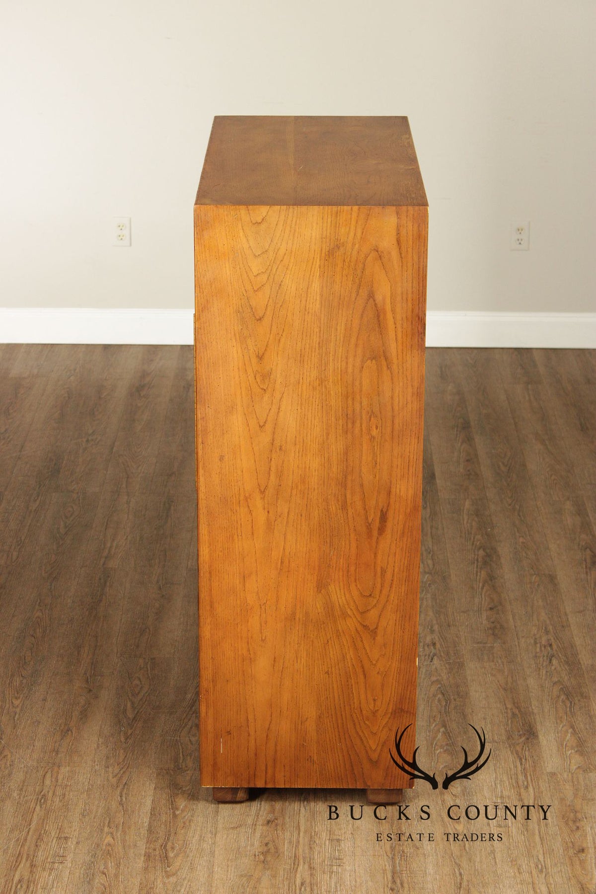 Henredon Artefacts Campaign Style Oak Tall Chest