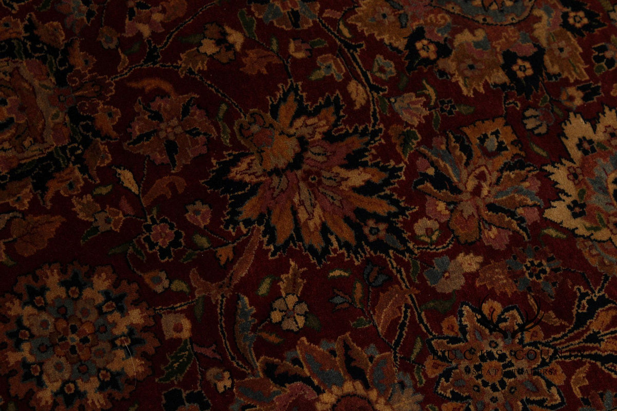 Indo Kashan Handmade 6' X 9' Wool Area Rug