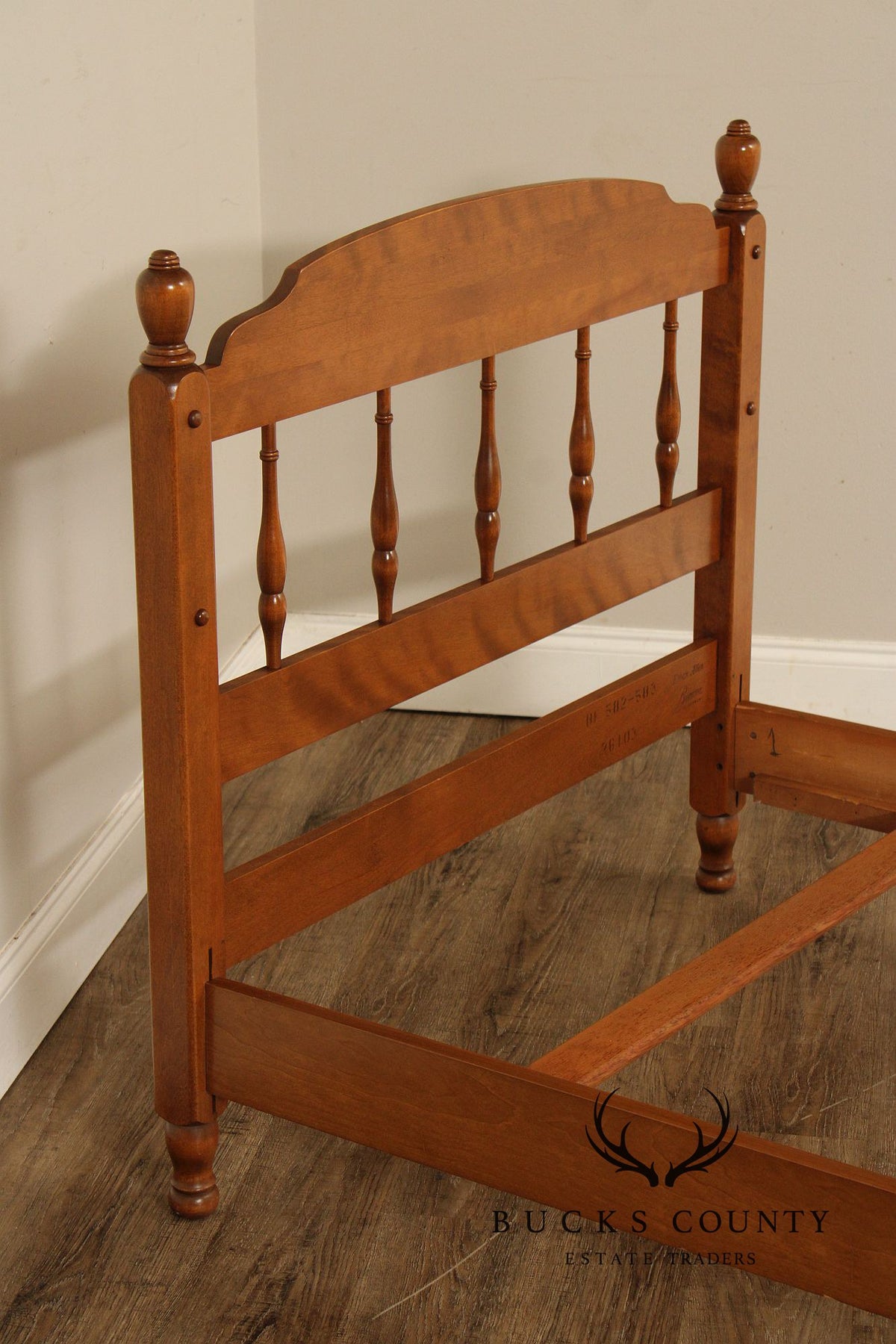 Ethan Allen Vintage Pair Of Maple Twin Size Beds