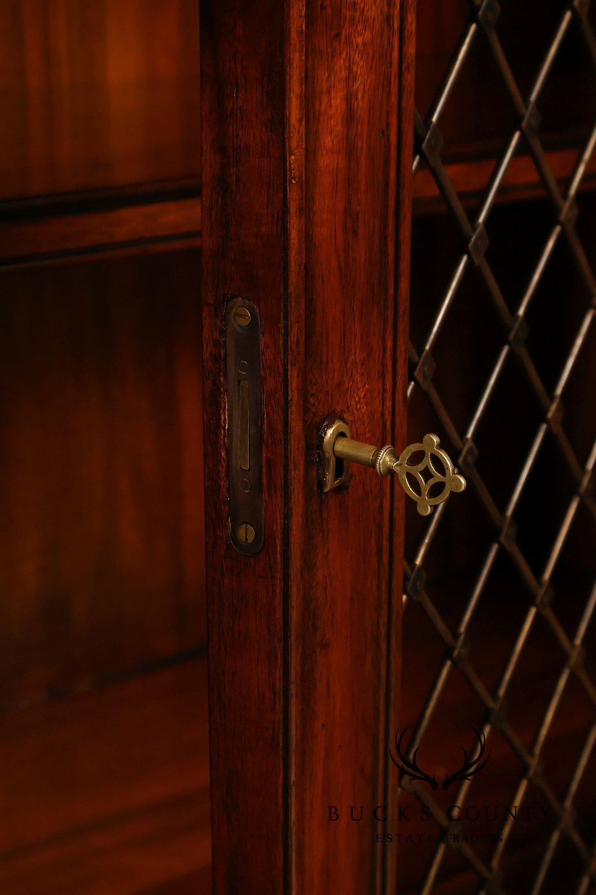John-Richard Regency Style Leather Top Server Cabinet