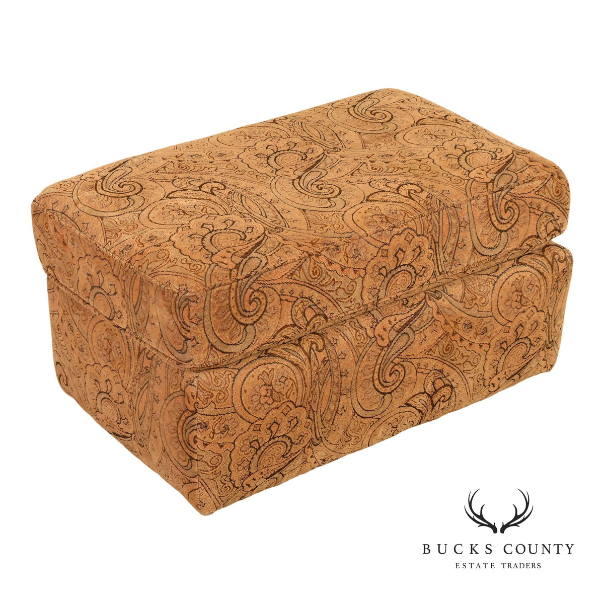 Paisley Upholstered Ottoman