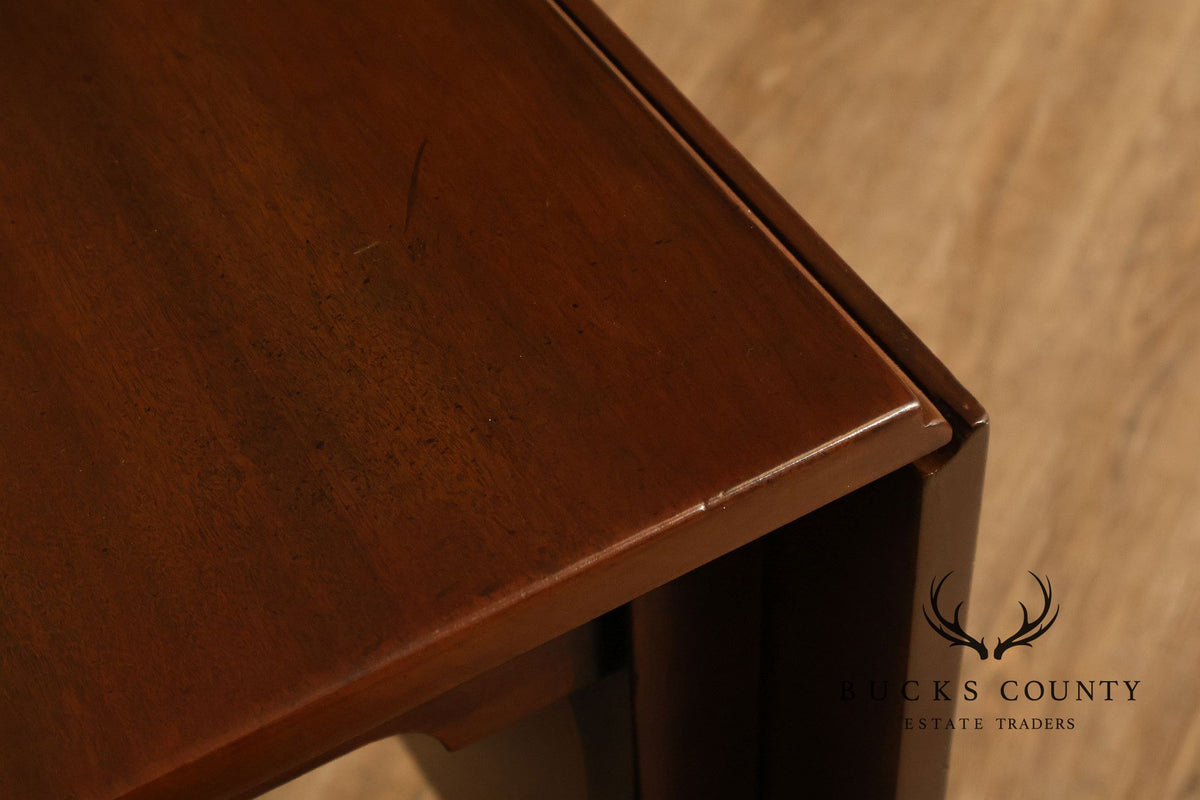 Kittinger Colonial Williamsburg Mahogany Drop Leaf Dining Table