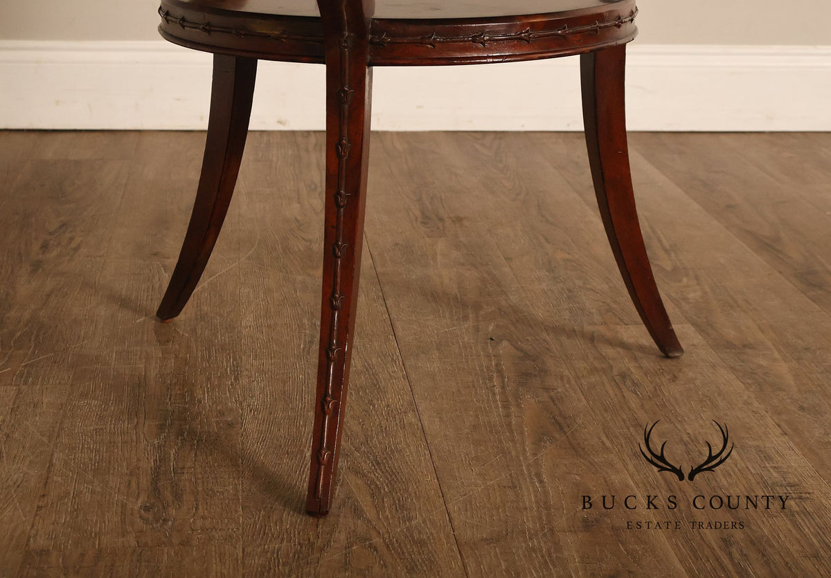 Jonathan Charles Buckingham Collection Empire Style Mahogany Lamp Table