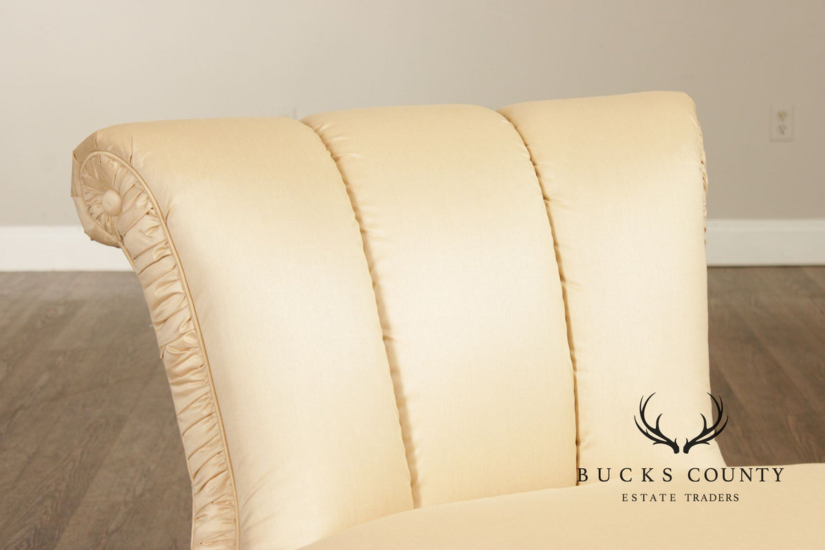 Century Furniture Pair of Upholstered Slipper Chairs