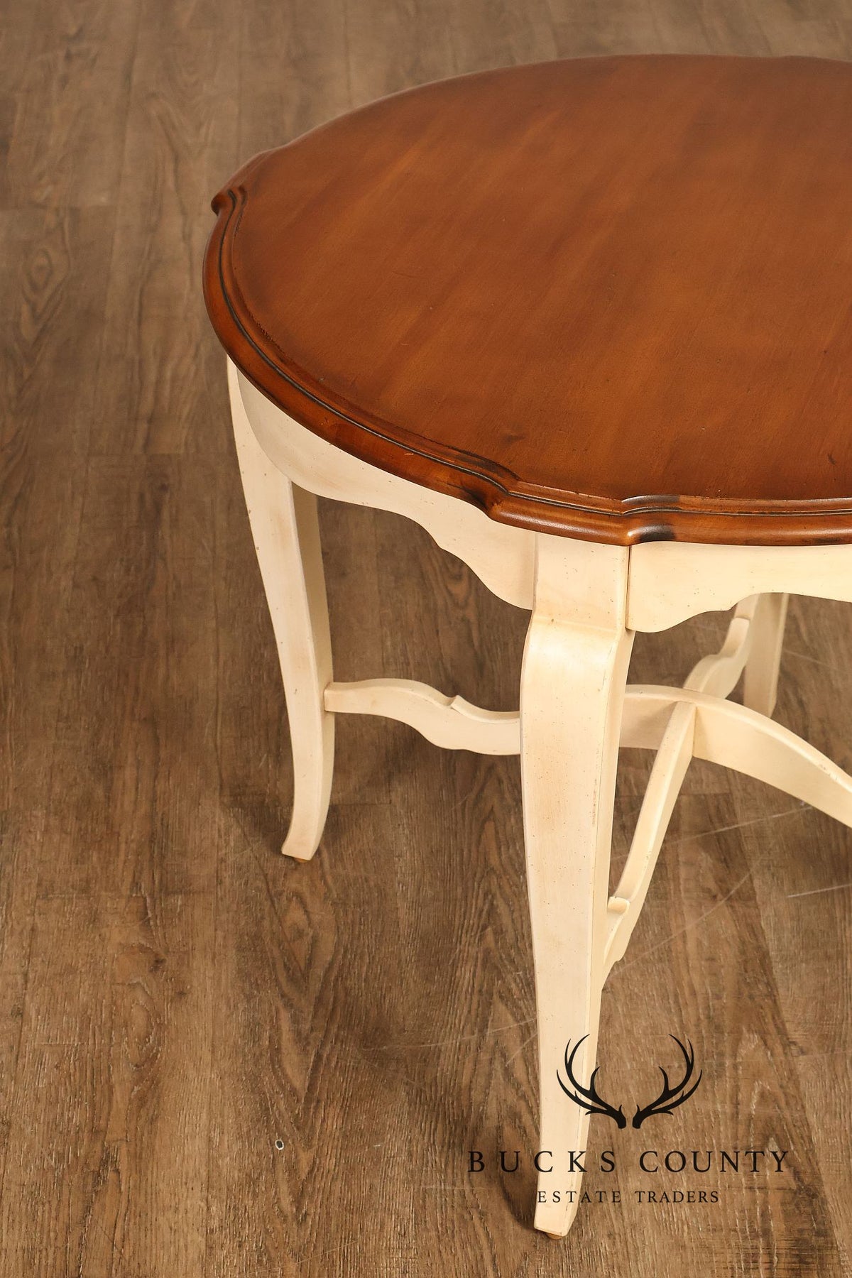Ethan Allen French Country Round Accent Side Table