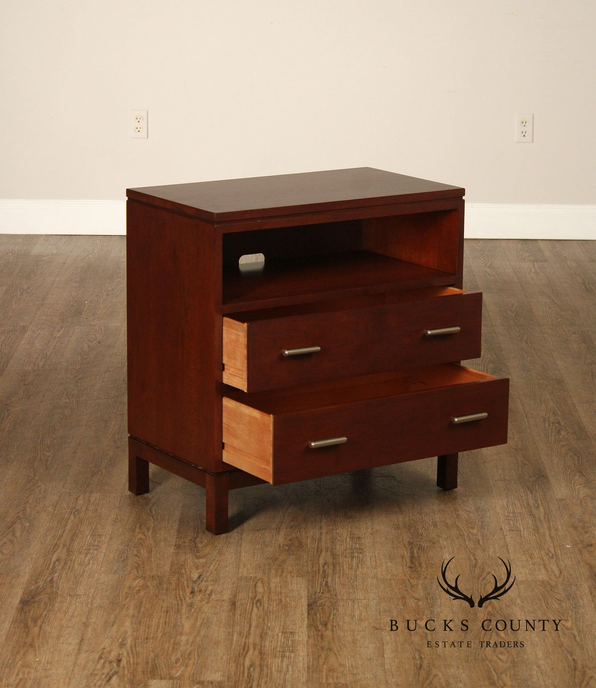 Pair Of Stickley Metropolitan Collection Cherry Nightstands