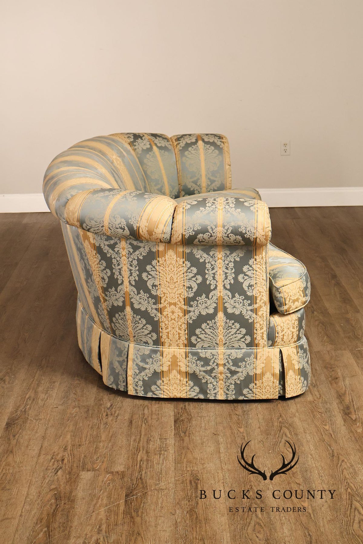 Kindel Custom Upholstered Channel Back Sofa