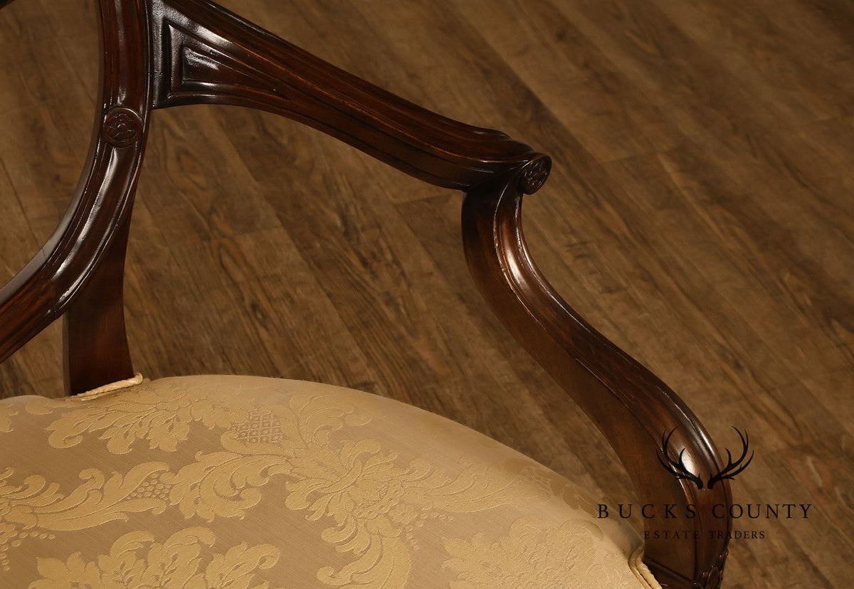 Bevan Funnell Adam Style Set of Eight Mahogany Dining Chairs