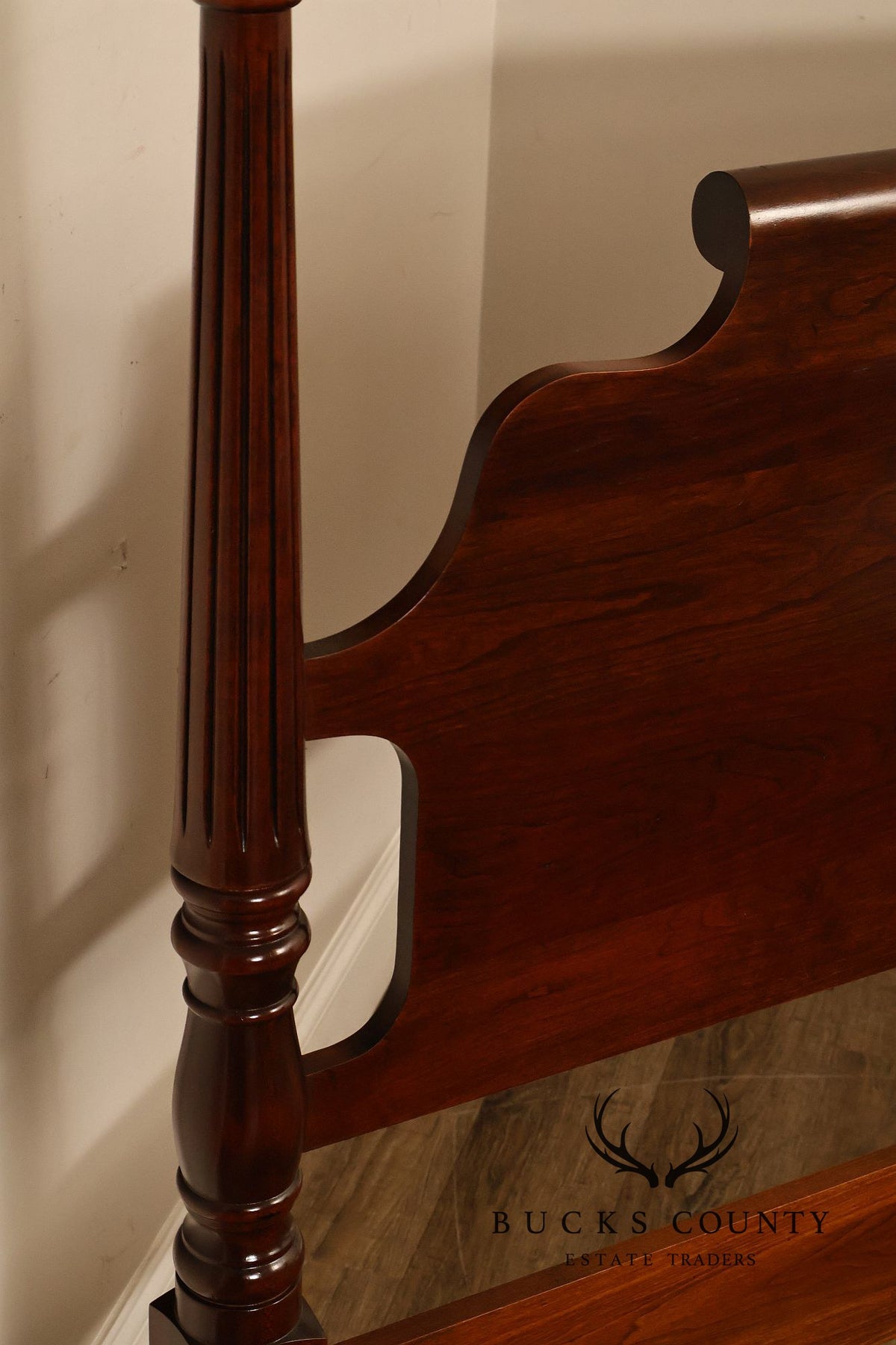 Statton Colonial Revival Cherry Queen Poster Bed