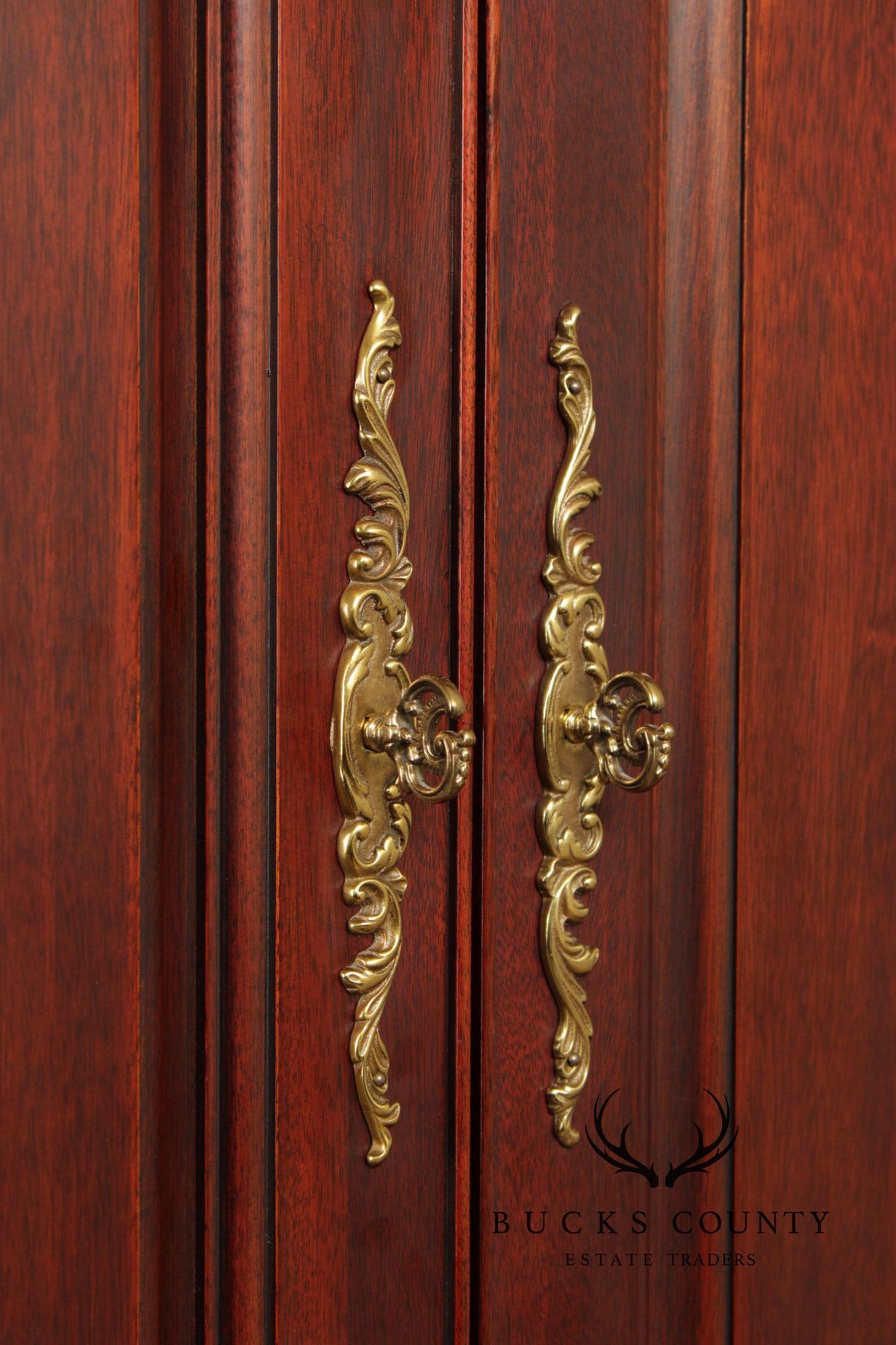 Henkel Harris Mahogany Bombe Armoire Cabinet