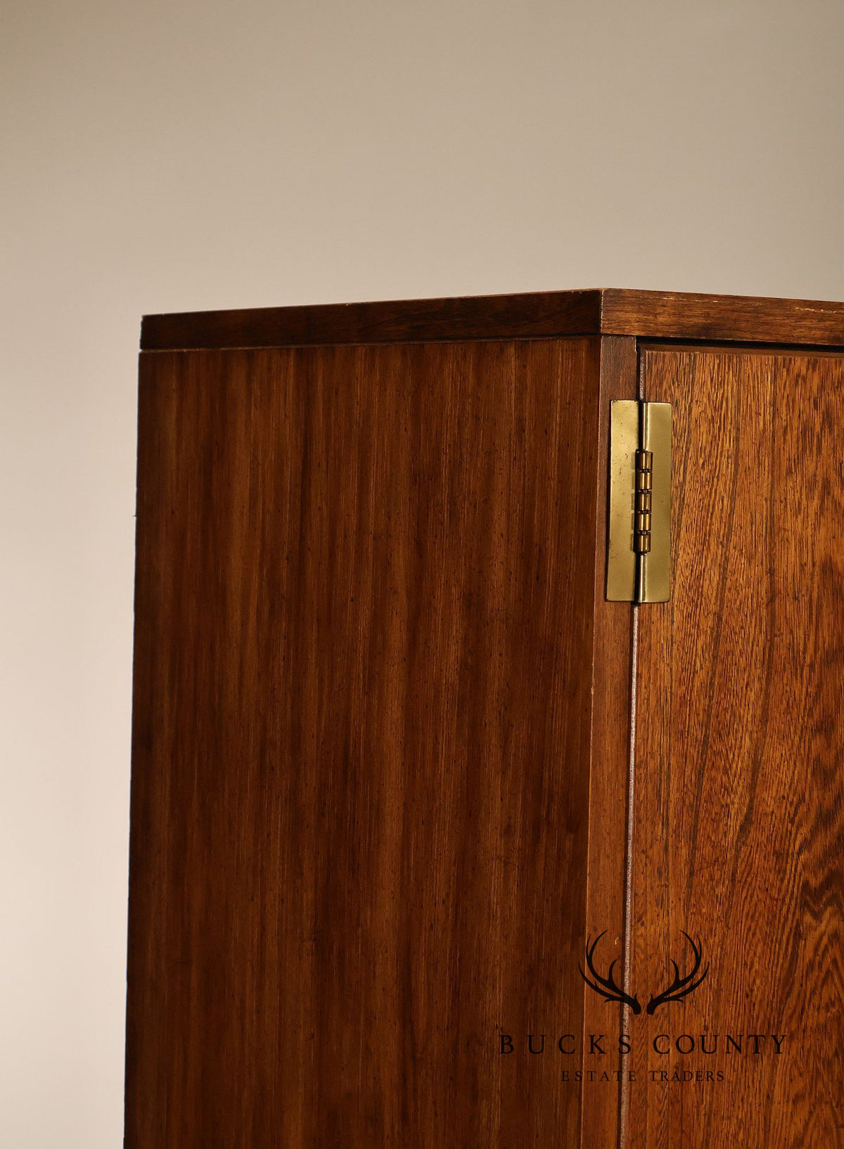 Vintage Campaign Style Wardrobe Armoire Cabinet