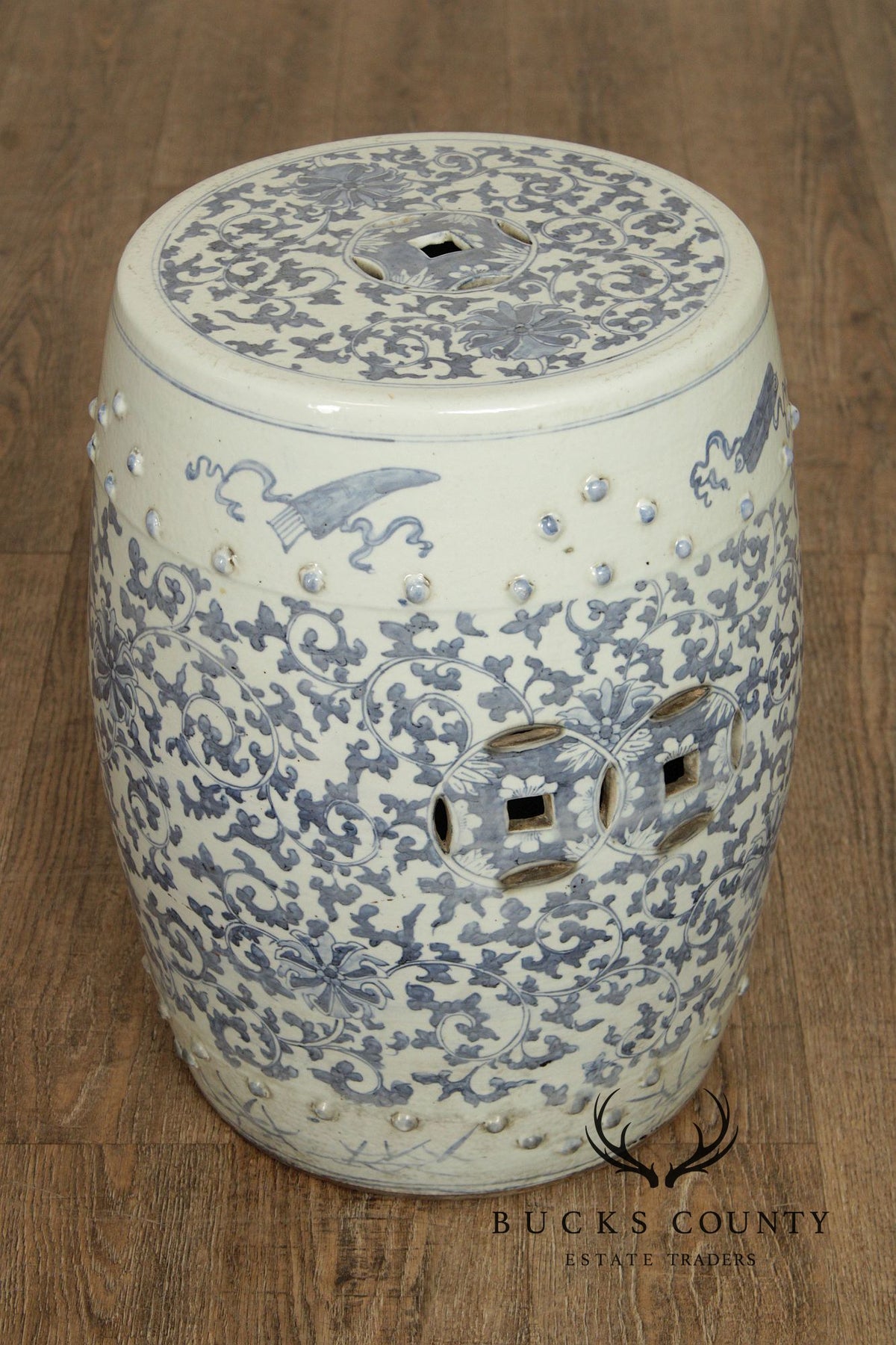 Chinese Blue and White Porcelain Garden Seat