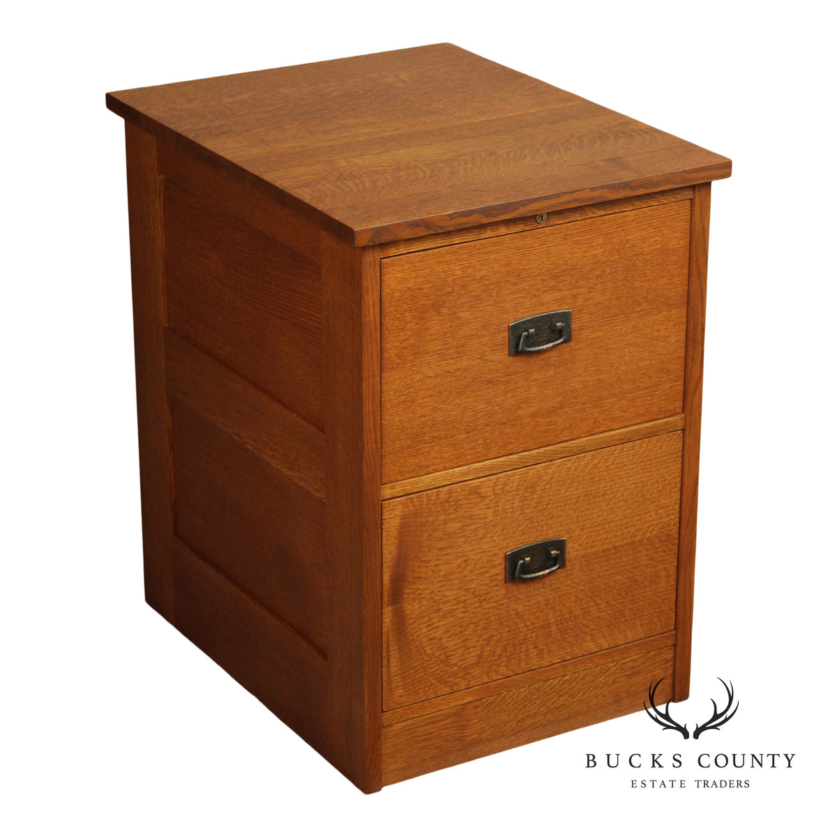 Stickley Mission Collection Oak Two Drawer File Cabinet