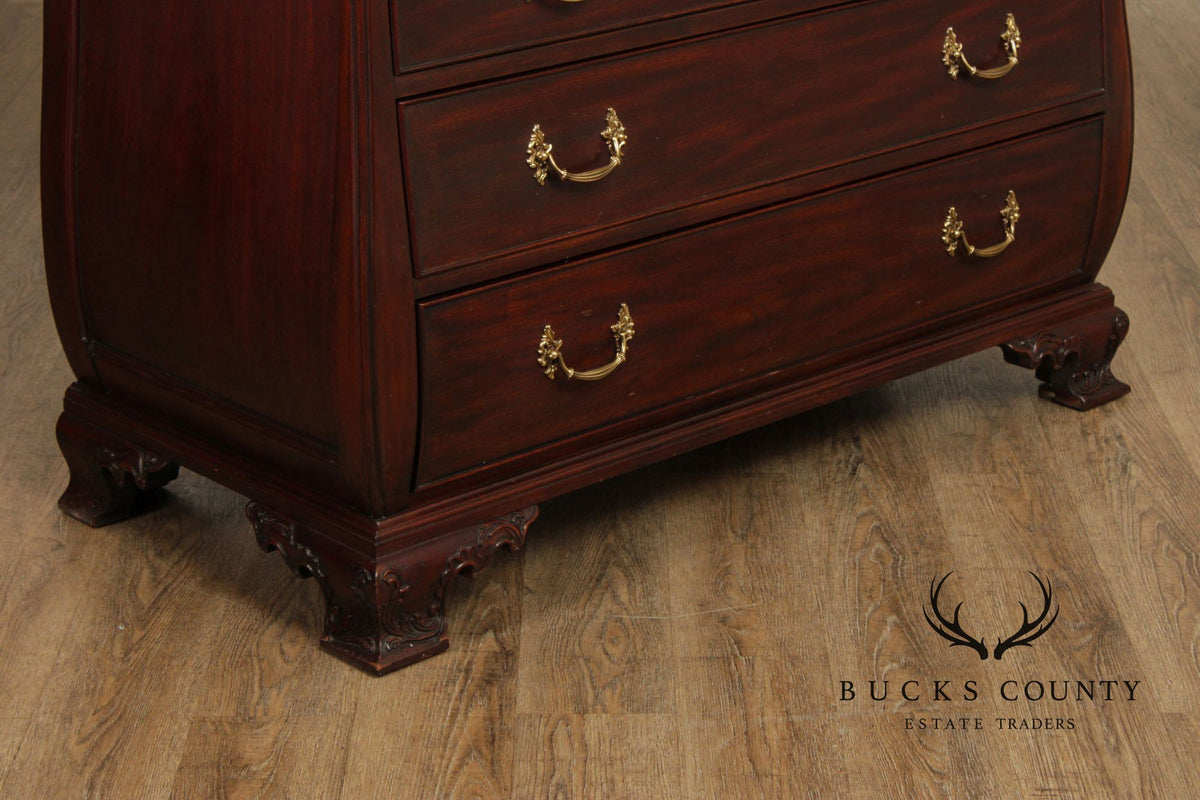 Henkel Harris Mahogany Bombe Armoire Cabinet