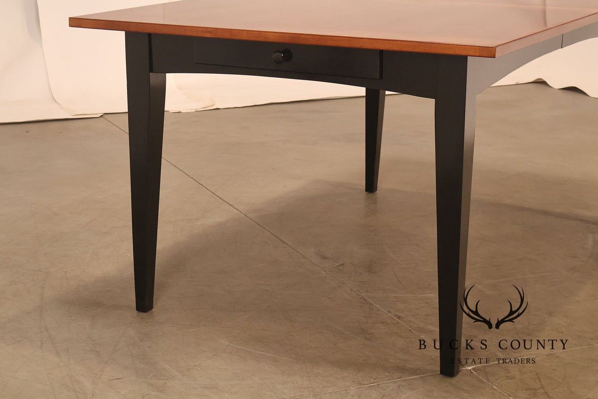 Stanley Farmhouse Style Dining Table With Drawer