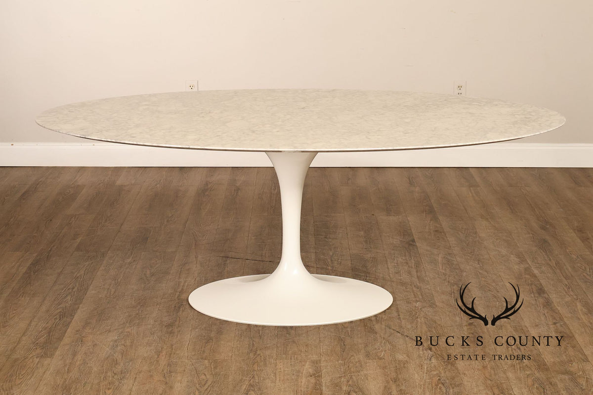 Knoll Saarinen Oval Marble Dining Table