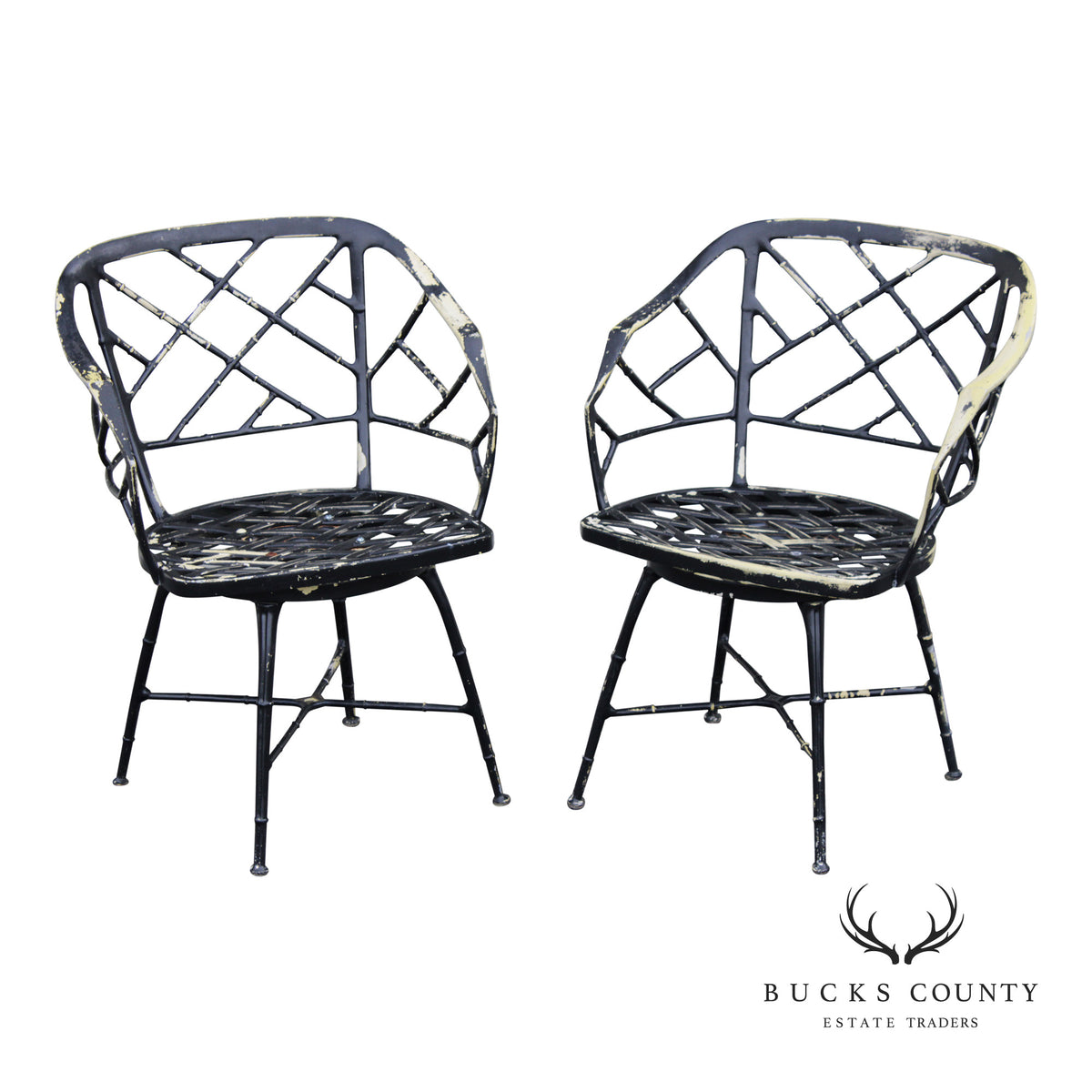 Brown Jordan Pair of 'Calcutta' Outdoor Patio Swivel Armchairs