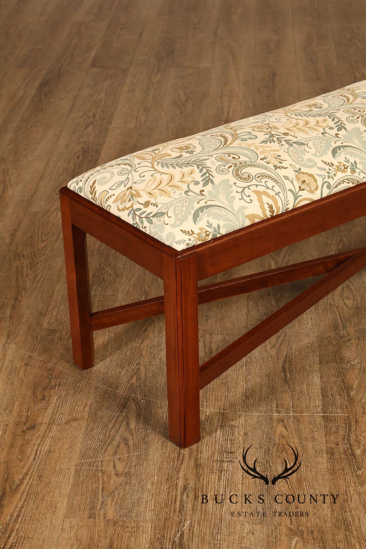 Chippendale Style Mahogany Window Bench