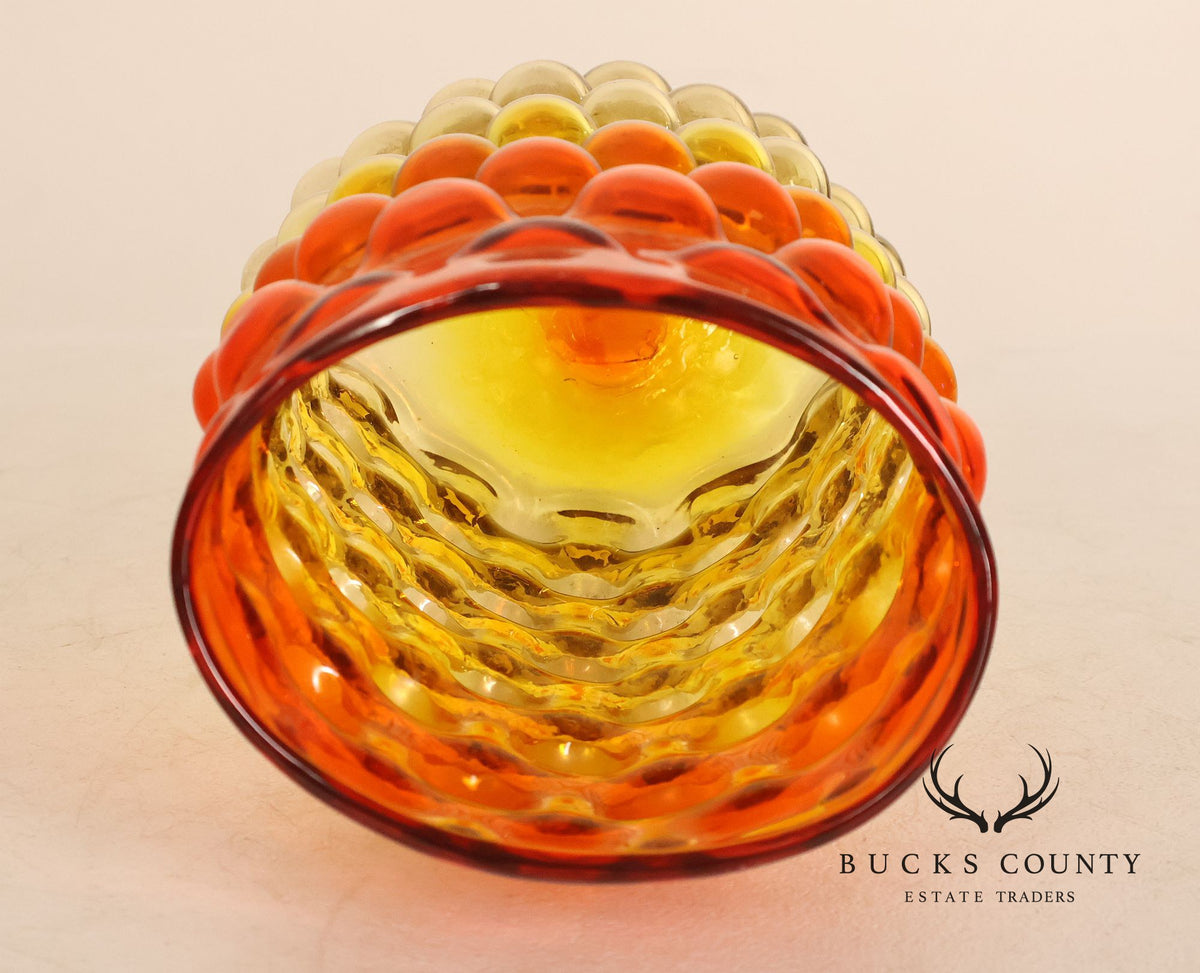 Blenko Mid Century Modern Bubble Glass Vase