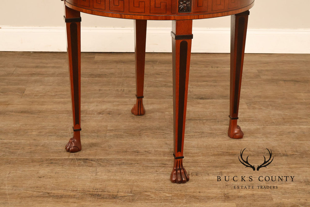Baker Furniture Neoclassical Style Round End Table