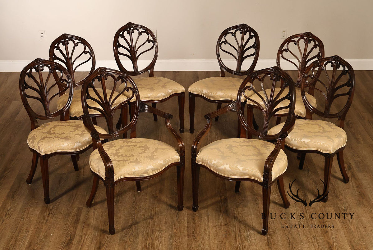 Bevan Funnell Adam Style Set of Eight Mahogany Dining Chairs