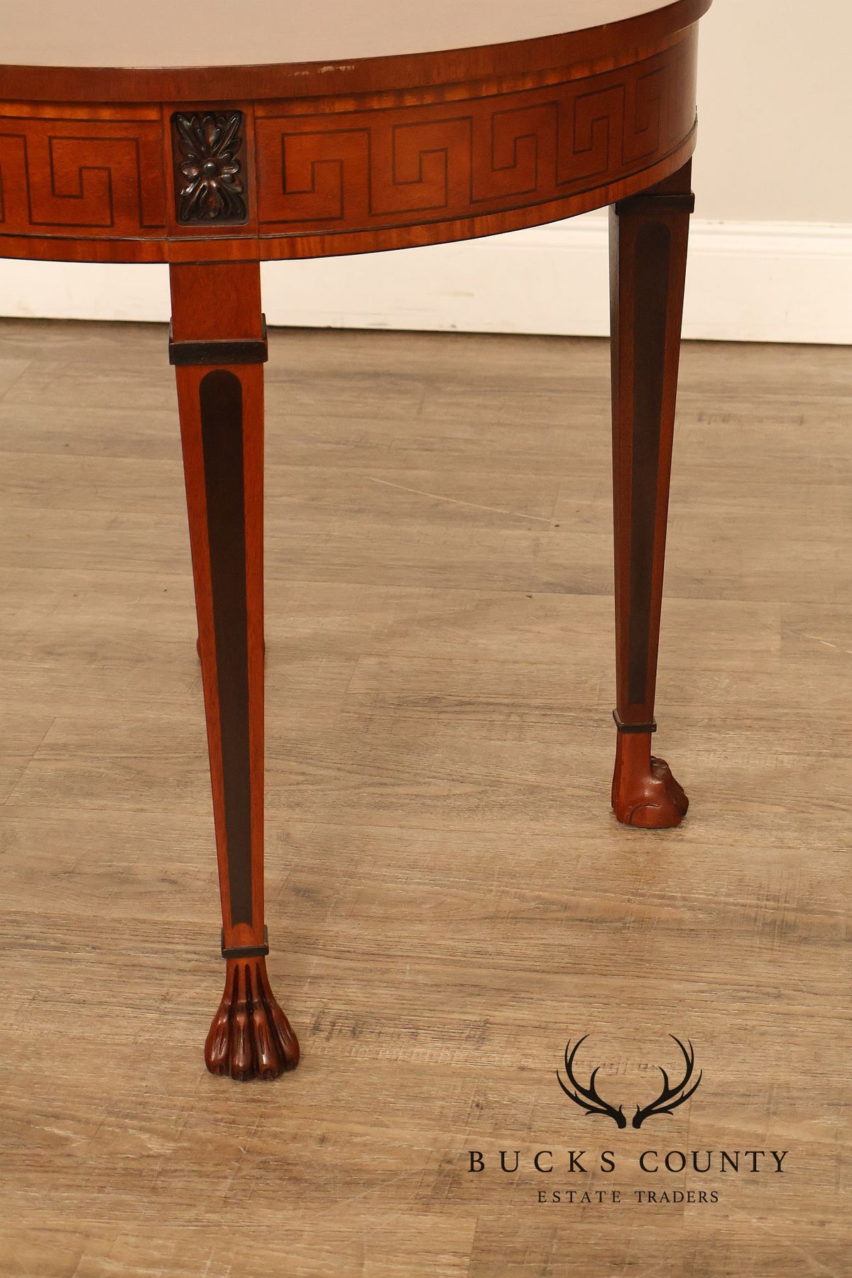 Baker Furniture Neoclassical Style Round End Table