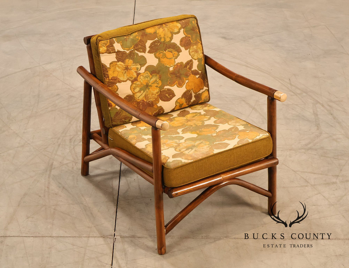 Vogue Coastal Vintage Rattan Bamboo Armchair