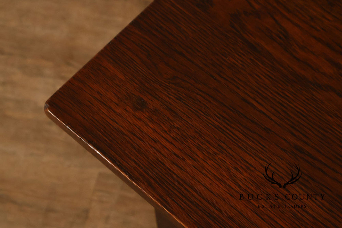Antique Arts And Crafts Mission Oak Desk