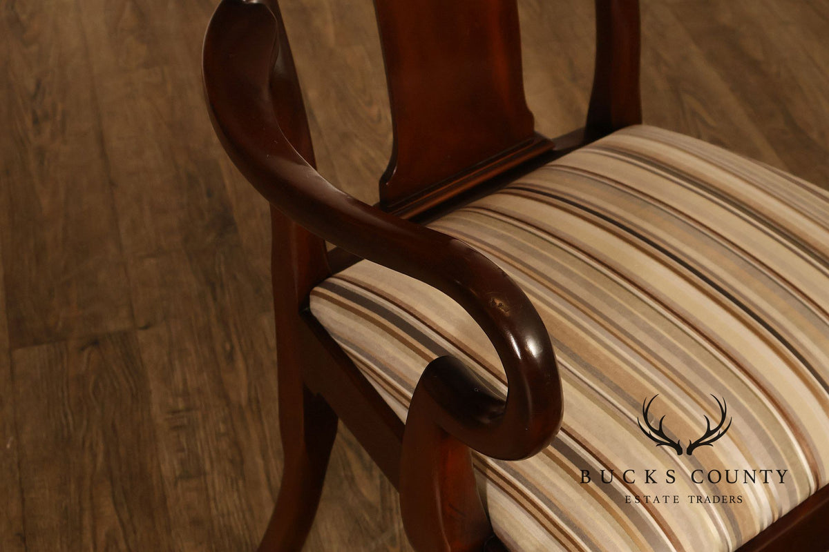 Kittinger Queen Anne Style Set of Six Mahogany Dining Chairs