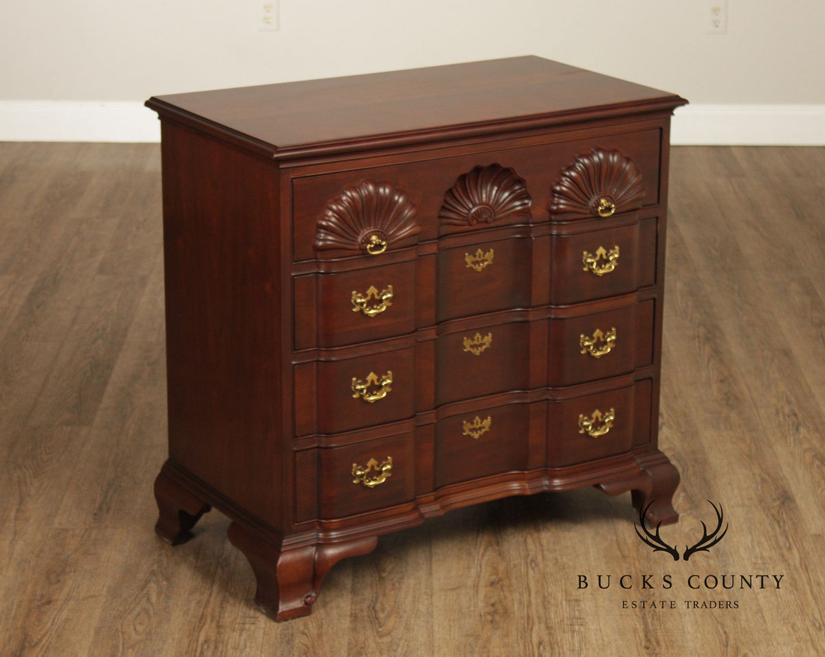 Lineage Chippendale Style Mahogany Blockfront Chest