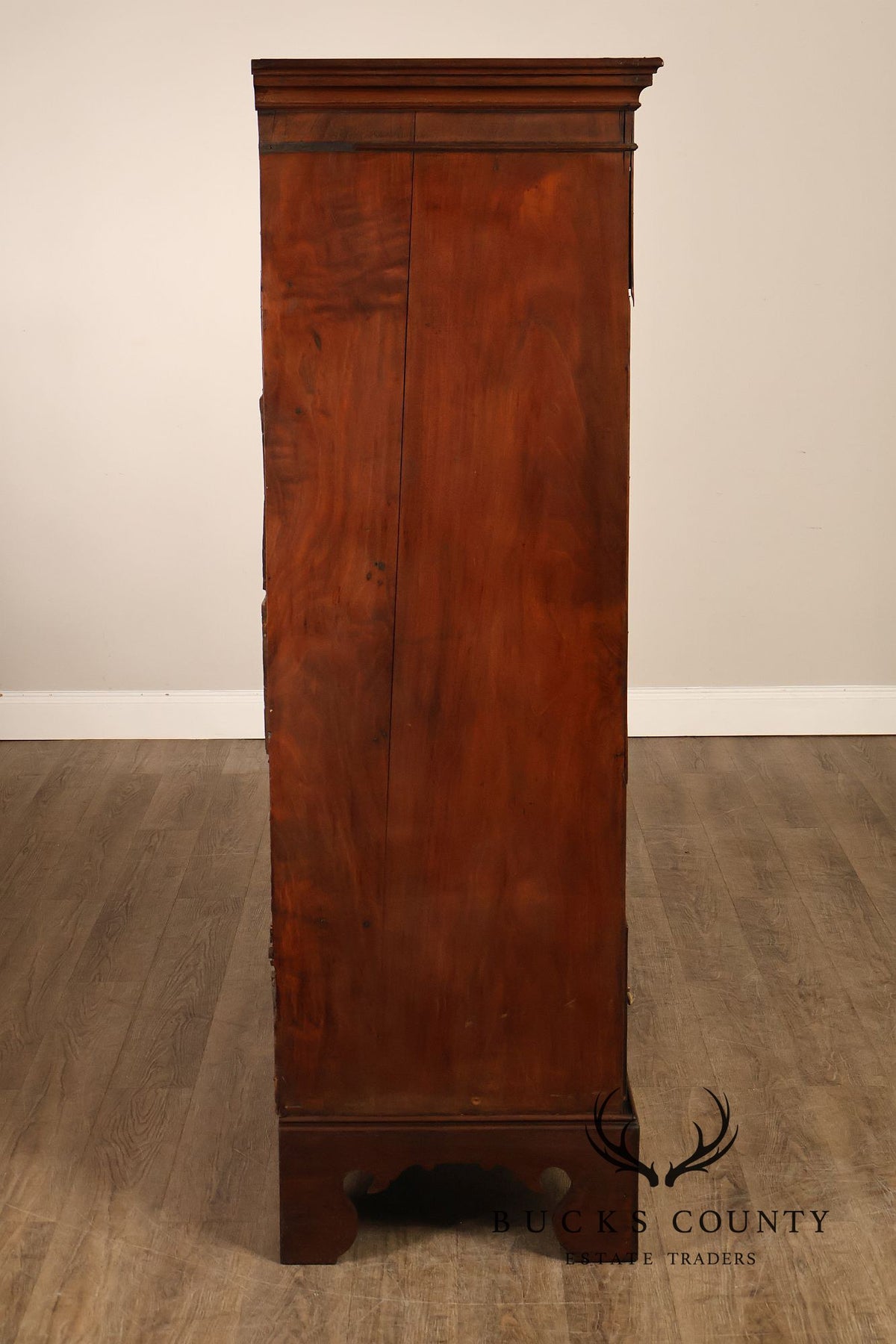 Antique 18th Century American Walnut Tall Chest Of Drawers