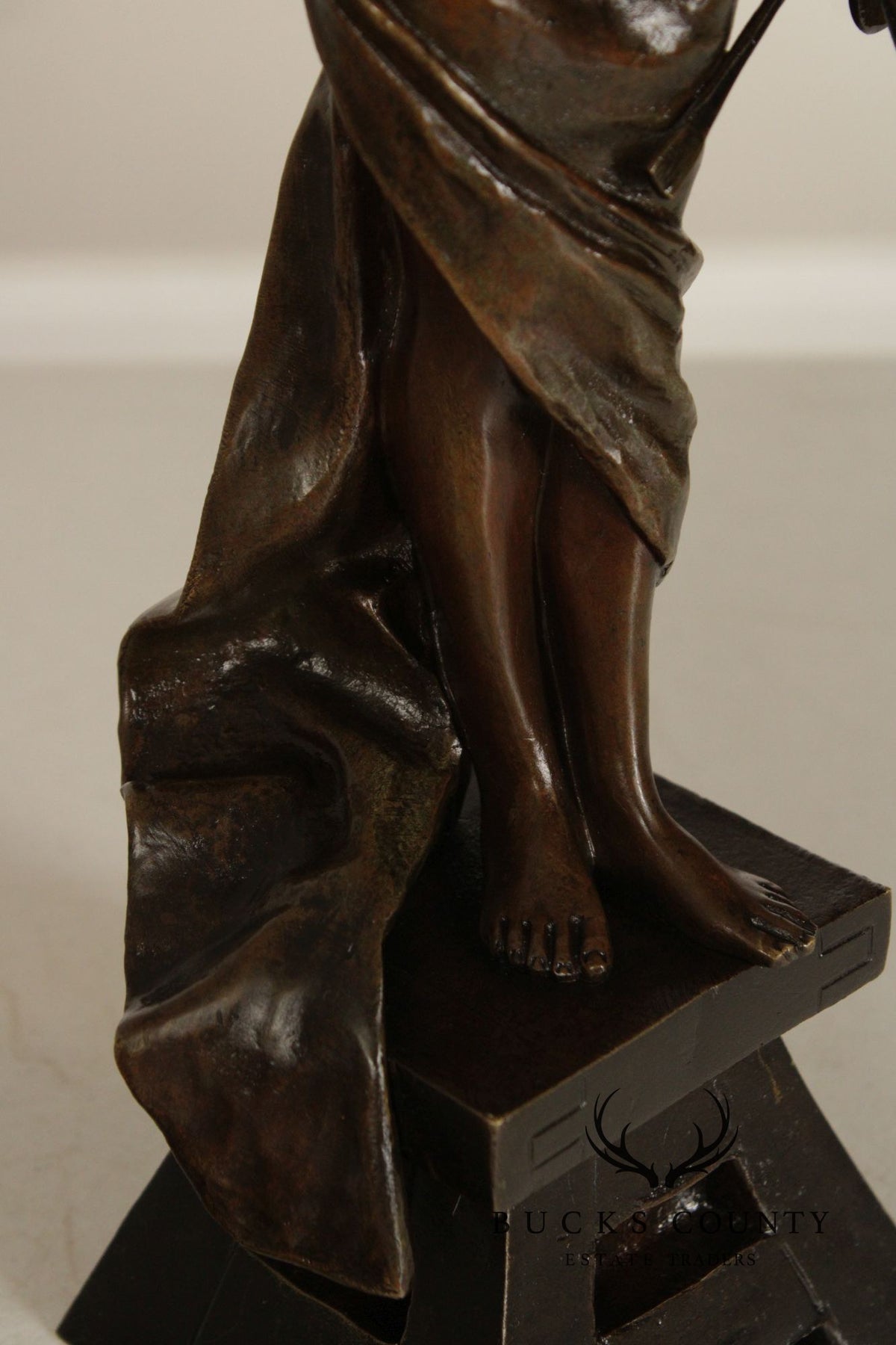 Emmanuel Villanis Bronze Statue, 'L'Amour de L'Art'