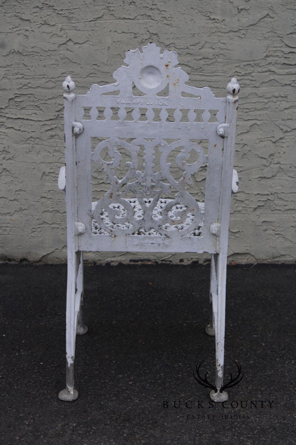 Antique Gothic Revival Cast Iron Garden Chair