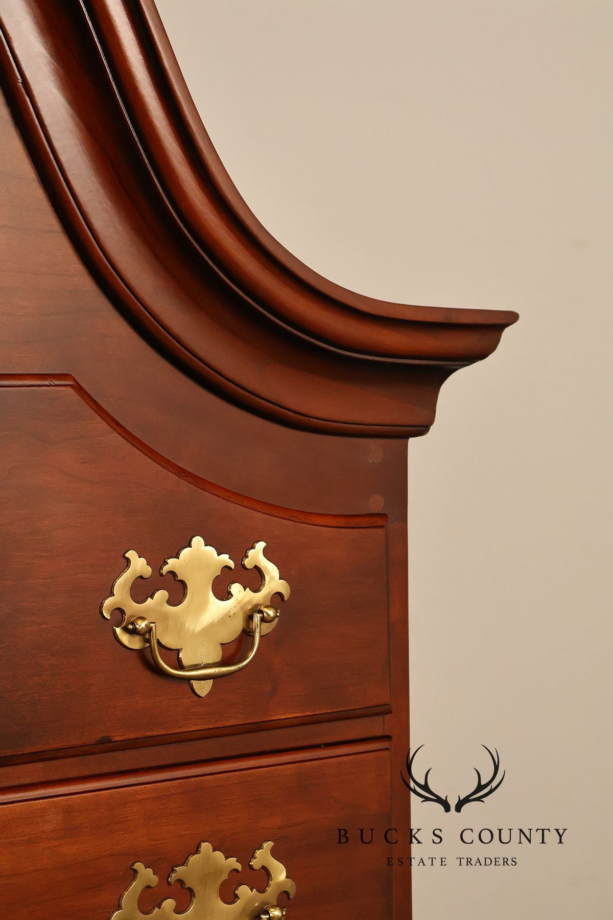 Statton Private Collection Queen Anne Style Solid Cherry Highboy Chest