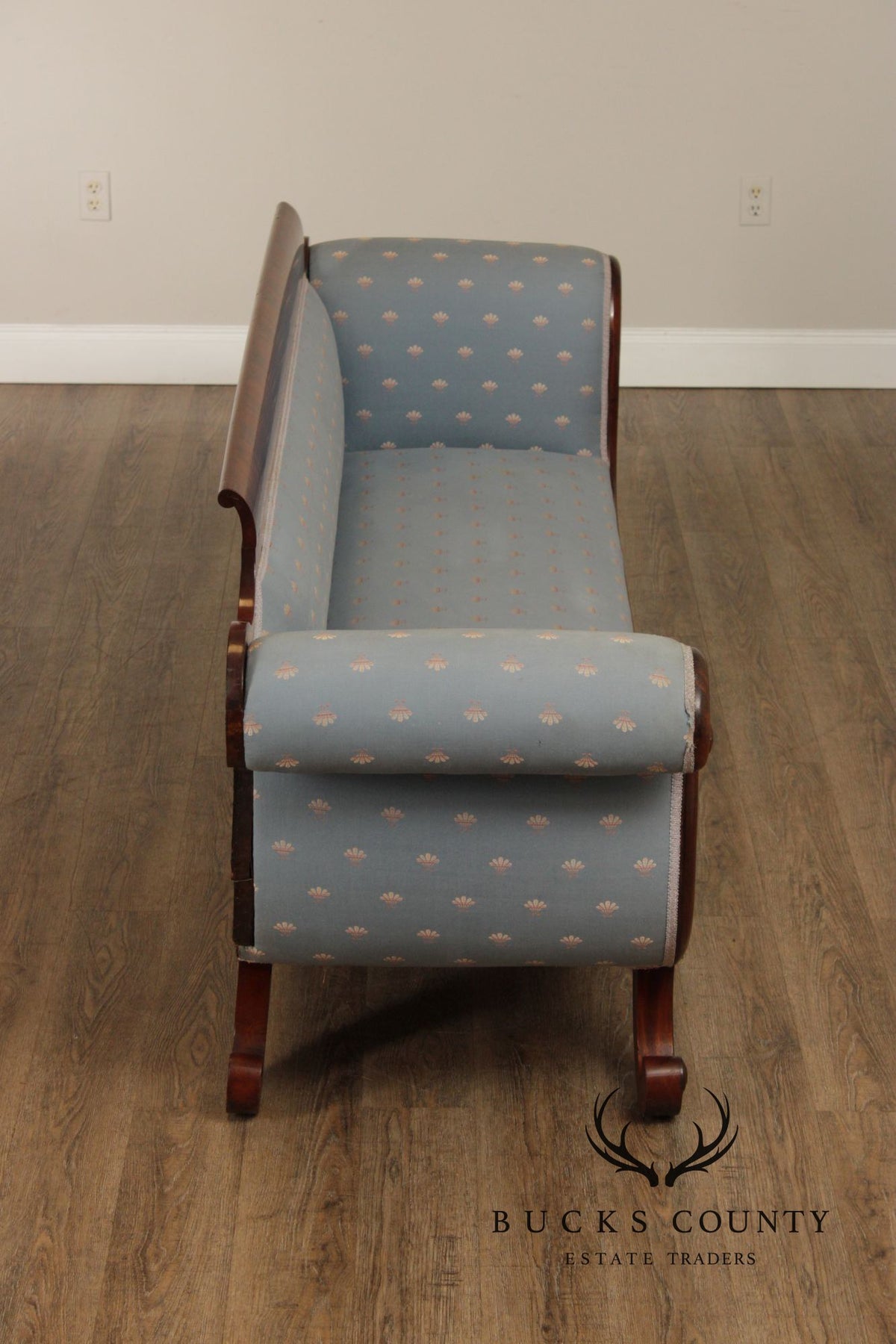 Antique American Empire Mahogany Sofa