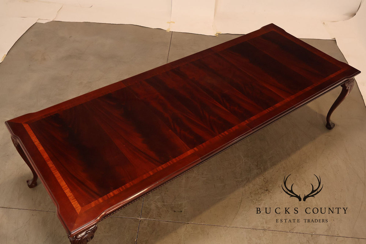 Chippendale Style Mahogany Extension Dining Table