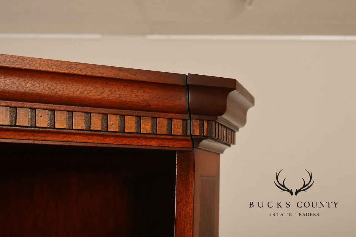 Heckman Furniture Federal Style Mahogany Corner Cabinet With Inlay
