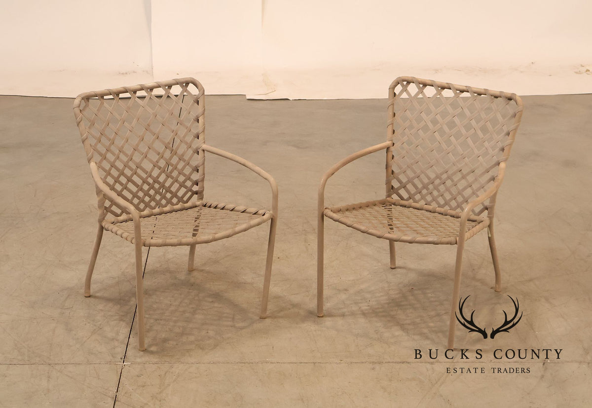 Brown Jordan Mid Century Modern Pair of 'Tamiami' Outdoor Armchairs