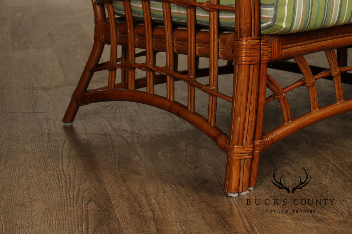 South Sea 'New Kauai' Rattan Sofa With Sunbrella Cushions