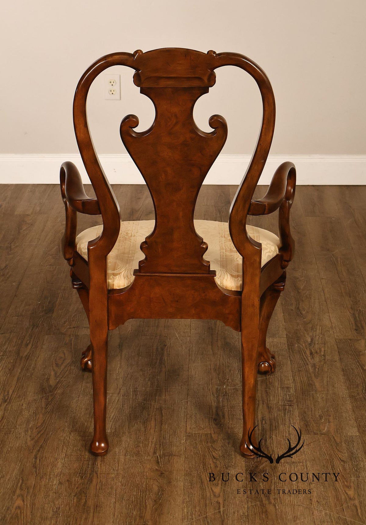 Baker Furniture 'Stately Homes' Set of Ten Walnut Dining Chairs