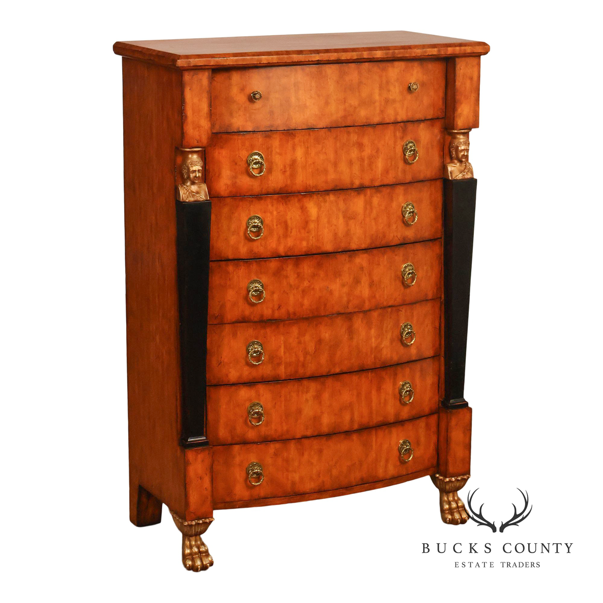 Lineage Home Furnishings Empire Style Tall Chest Of Drawers
