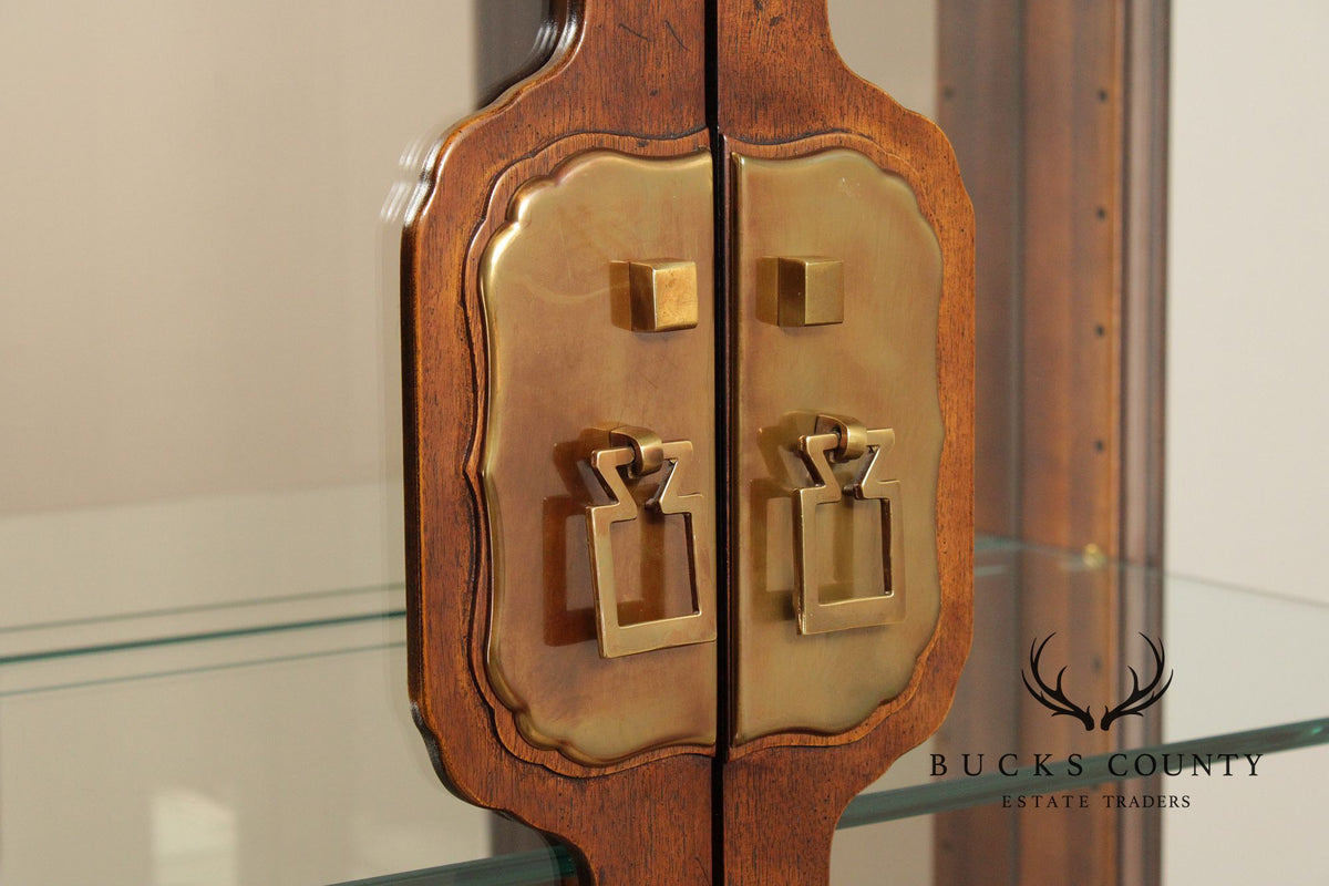 Henredon 'Folio 16' Asian Inspired Display Cabinet