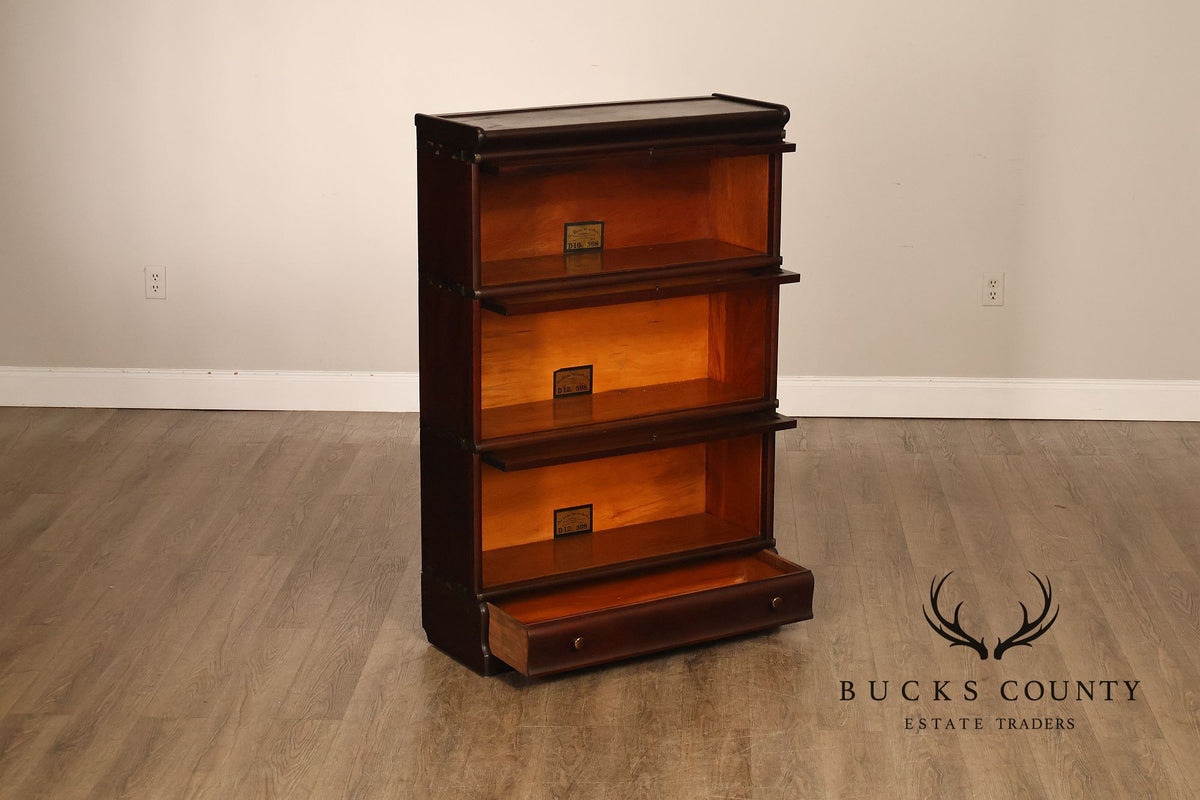 Globe Wernicke Pair of Mahogany Three Section Barrister Bookcases