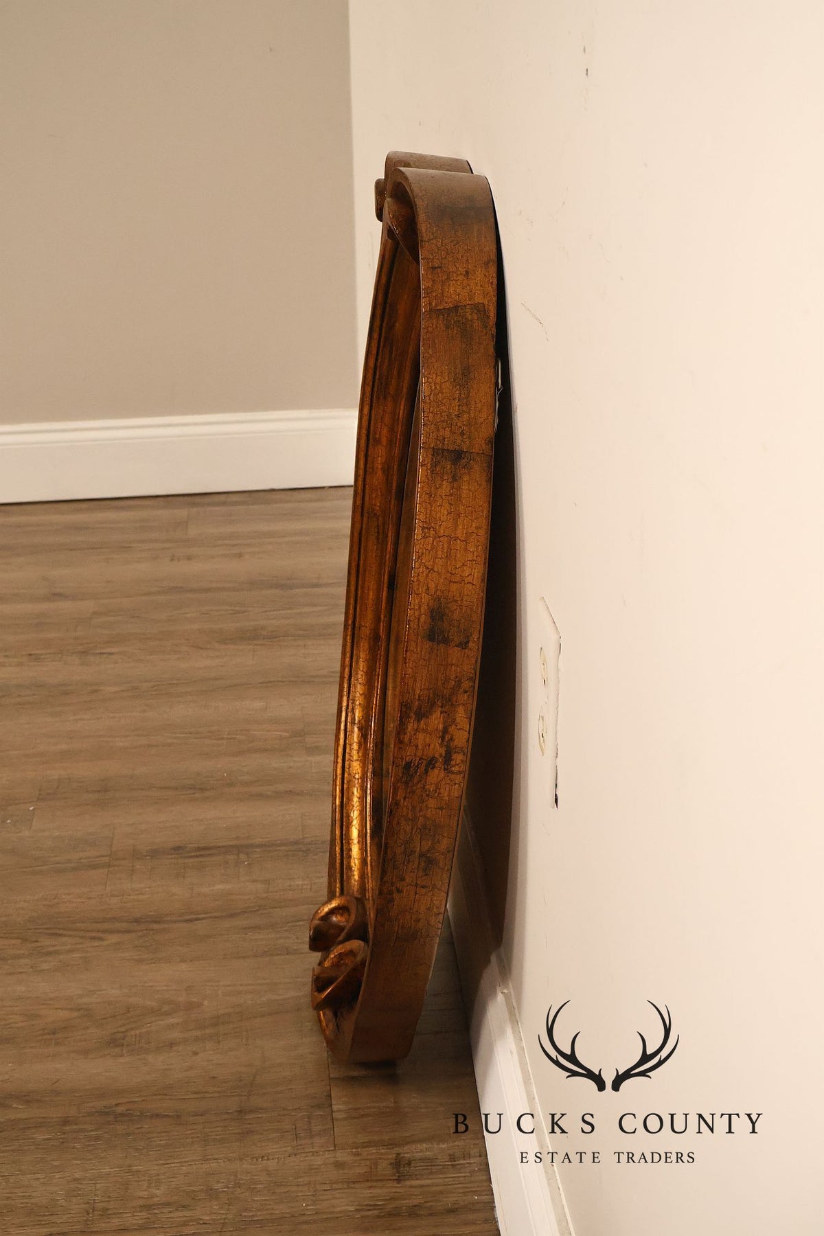 Carolina Mirror Oval Giltwood Wall Mirror